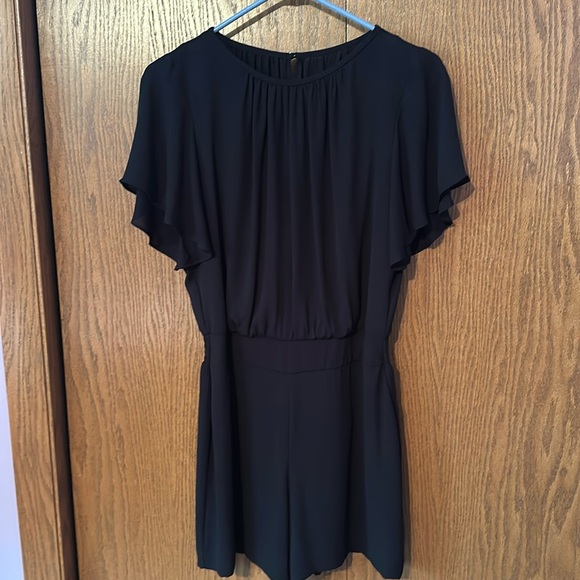 White House Black Market Pants - White House Black Market size 6 black romper.